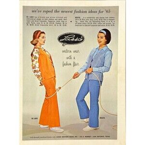 Lasso Western Wear "Western Wear with a Fasion Flair" Vintage Print Ad 1970's